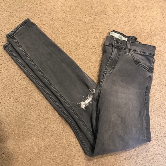 Topshop Moto Jamie Grey Jeans - Picture 4 of 4